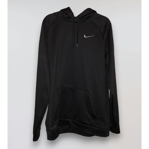 NIKE Sportswear Therma Fit Training Hoodie Mens XLT Black Pullover 833310 010 - Picture 1 of 10